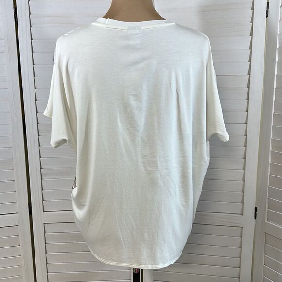 Chico's Top Size 1 (8) Medium Calcutta Marble Print NWOT - Picture 7 of 11